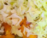 A picture of step 2 of Couscous with Cabbage and Fresh Fava Beans.
