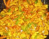A picture of step 3 of Dragon Chicken Macaroni.