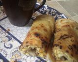 A picture of step 2 of Paratha Anda Roll.