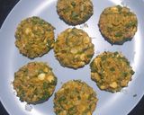 A picture of step 6 of Corn Spinach Besan Tikki.