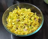 A picture of step 2 of Drumstick flower stir fry.