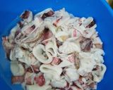 Foto langkah ke 1 dari resep Cumi Udang Pete Saos Padang.