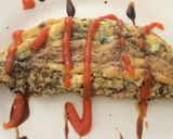 Foto langkah ke 4 dari resep Omelet Bayam Merah.