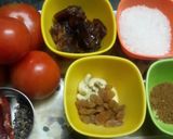 A picture of step 1 of Dry Fruits Sweet and Spicy Tomato Chutney.