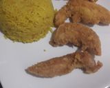 Foto del paso 4 de la receta: Arroz al curry con pollo apanado
