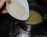 A picture of step 5 of Persian mung beans rice.