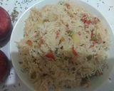 A picture of step 5 of Vegetable Rice.