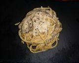 A picture of step 6 of Cacio e Pepe.
