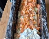 A picture of step 3 of Two-Salmon Loaf with Fresh Herb and Cucumber Sauce.