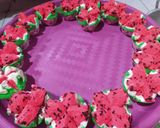 Foto langkah ke 10 dari resep Bolu kukus mekar semangka ekonomis tanpa santan,soda atau UHT.