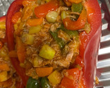 Foto del paso 6 de la receta: Pimientos rellenos de atún y verduras al horno