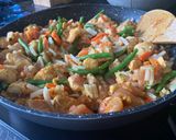 Une image de l'étape 11 de 57• 🥙 Fricassé au poulet revisité (au four) Julienne de légumes 🍗.