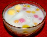 รูปขั้นตอนการทำที่ 12 ของ บัวลอยเบญจรงค์มะพร้าวอ่อน-ไข่นกกระทาหวาน #ฝีมือลูก
