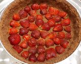 Φωτογραφία βήματος 3 της συνταγής Cheesecake με μυζήθρα και φράουλες