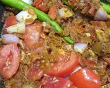 A picture of step 8 of Bhindi 2 pyaja.
