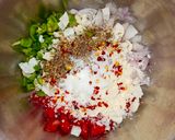 A picture of step 2 of Moong dal Pizza.