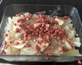 Foto del paso 6 de la receta: Pencas horneadas con jamón y queso al modo antiguo