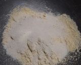 A picture of step 2 of Besan Barfi.