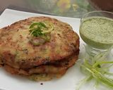 A picture of step 12 of Rice Cheela.