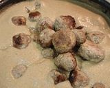 Foto del paso 8 de la receta: Albóndigas con salsa de setas 🍄