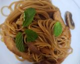 Foto del paso 4 de la receta Capelini con pollo y salsa teriyaki