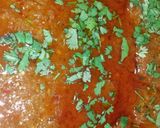 A picture of step 6 of Moong daal fry badi ka salan.