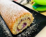 Foto langkah ke 11 dari resep Blackberry Lemon Roll Cake.