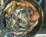 Foto del paso 13 de la receta Espagueti nero con salsa de marisco⛵