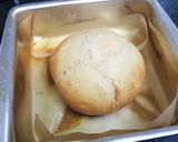 A picture of step 5 of Bread Bowl with Tomato & Sweet Potato Soup.