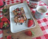 A picture of step 7 of Nutella French toast roll ups.