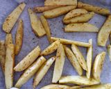 A picture of step 4 of Sweet and spicy potato wedges.
