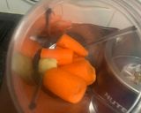 A picture of step 1 of Orange Carrot Ginger Smoothie.