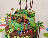 A picture of step 9 of Vickys Jungle Cake Decoration Idea.