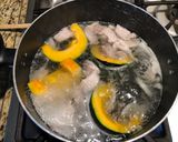 A picture of step 1 of Vietnamese Fish Cake Noodle Soup with Dill (Bún chả cá thìa là).