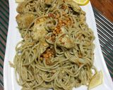 A picture of step 4 of Easy Chicken Pesto Pasta.
