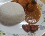 A picture of step 7 of Pumpkin Sambar.
