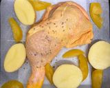 Foto del paso 1 de la receta Muslo de pollo con ciruelas y patatas en Airfryer