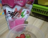 Foto langkah ke 1 dari resep Puding  Susu Nutrijell Strawberry.