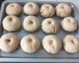 A picture of step 7 of Baked Baati Churma.
