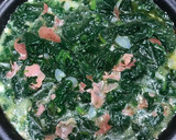 Foto del paso 4 de la receta: Tortilla espinacas y jamón con (claras de huevo solo)