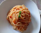 A picture of step 5 of Spaghetti all'arrabbiata.