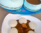 A picture of step 6 of Tuwon shinkafa with white rice.