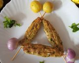 A picture of step 9 of Dawat k Seekh kabab.