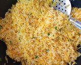 A picture of step 2 of Peri Peri Rice with peri peri Chicken.