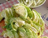 Rakott kelkáposzta, karalábéval, füstölt szalonnás alappal recept fázis 3 fotója