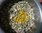 A picture of step 1 of Drumstick flower masala veggie.