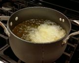 A picture of step 10 of Potatoes Bravas.