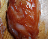 Foto del paso 1 de la receta: Pechuga envuelta en panceta con papas a la crema