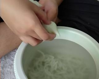 Es cendol homemade warna alami - Step 2