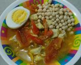 Foto langkah ke 3 dari resep Soto Campur kuah Santan.